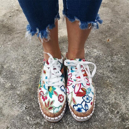 Ethnic Style Printed Flats Decor