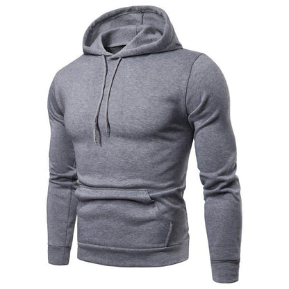 Casual Fashion Plus Size Solid Color Hooded Sweater