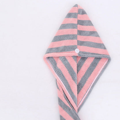 Cartoon Absorbent Thick Coral Fleece Dry Hair Towel