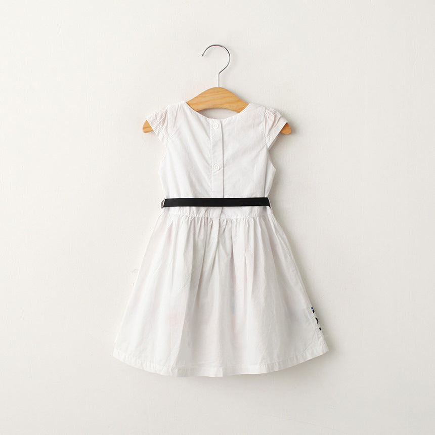 Robe sans manches à imprimé camouflage pour filles
