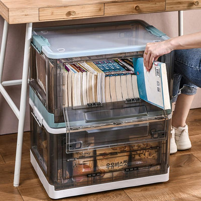 Estantería de almacenamiento plegable, organizador de libros para estudiantes, caja de almacenamiento para el aula