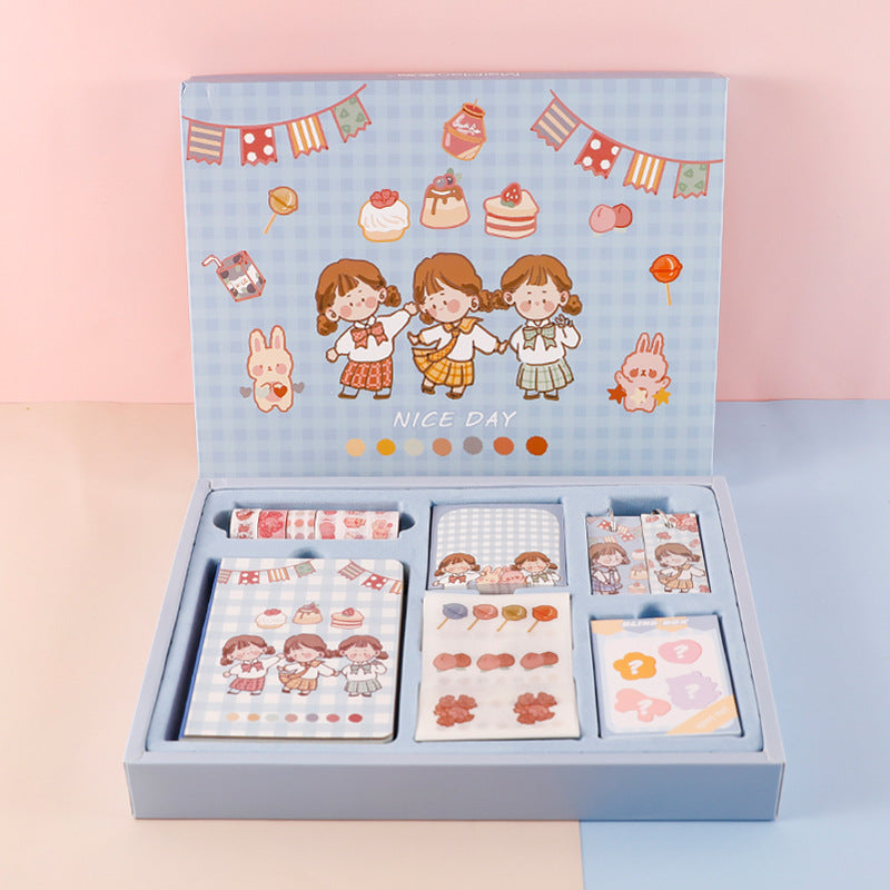 Ensemble de papeterie cadeau partenaire compte manuel boutique fournitures scolaires