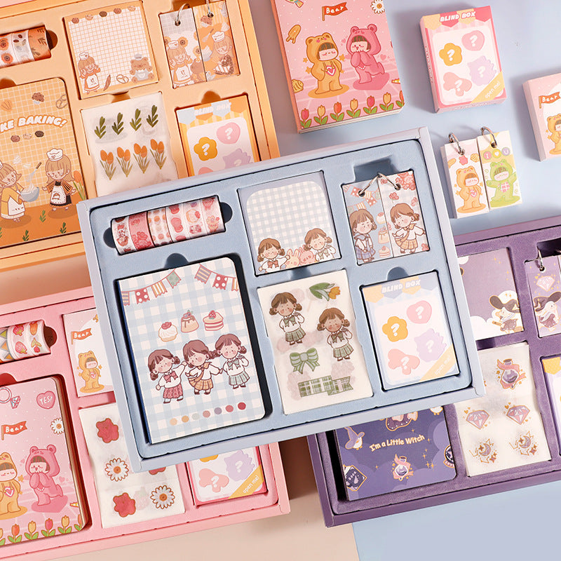 Ensemble de papeterie cadeau partenaire compte manuel boutique fournitures scolaires