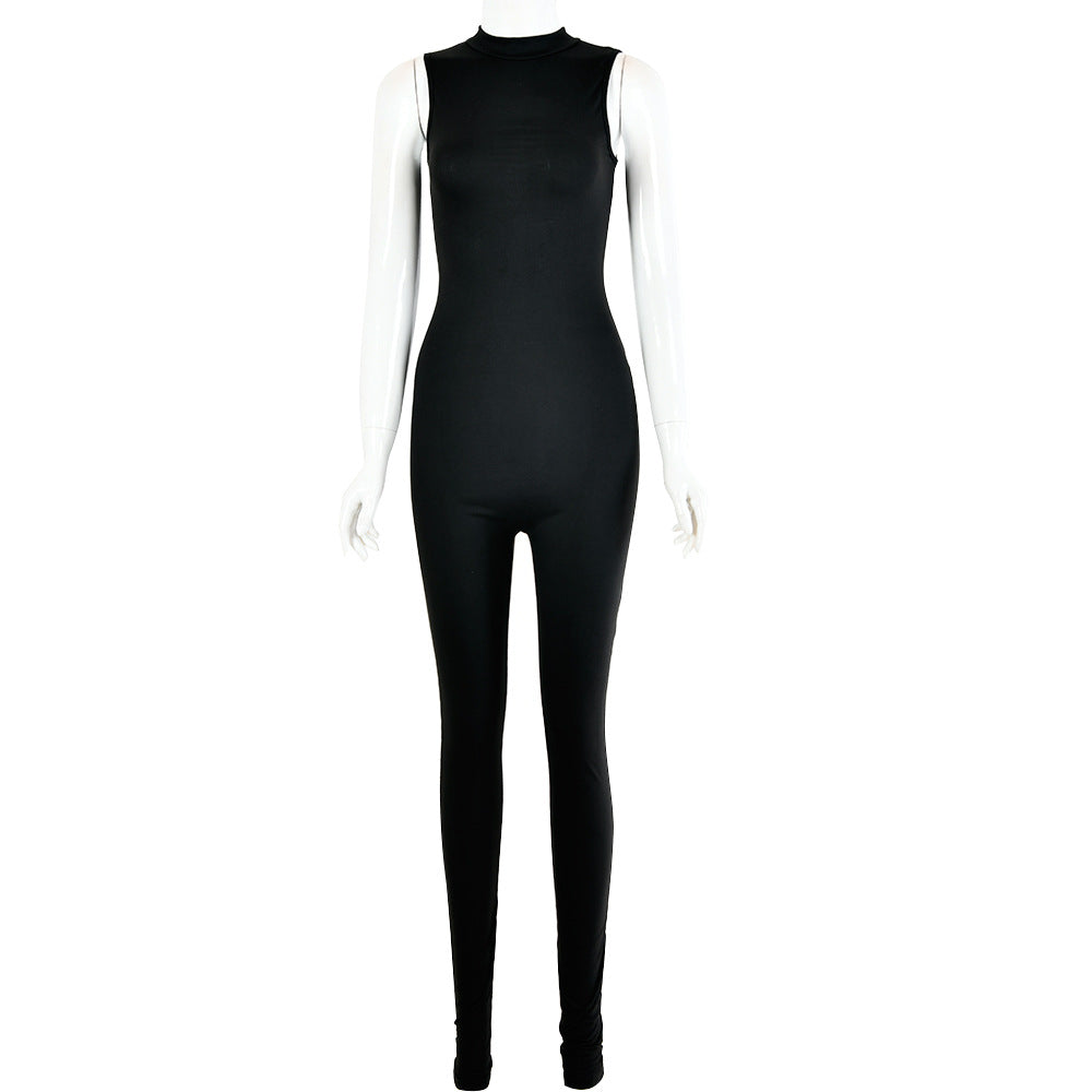 Nouvelle Collection Automne-Hiver, Combinaison Femme Sexy Moulante Sans Manches Style Européen et Américain