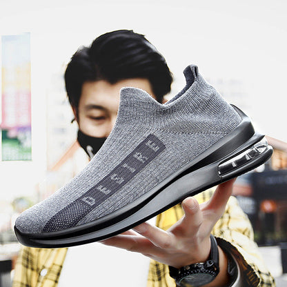 Round-Toe Flying Socks, Air Cushion Shoe Covers, Low-Top Casual Shoes