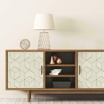 Hexagon Contact Paper Removable Peel and Stick Wallpaper Self Adhesive