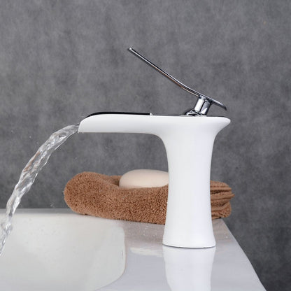 Waterfall Bathroom Sink Faucet