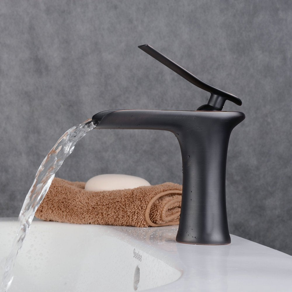 Waterfall Bathroom Sink Faucet