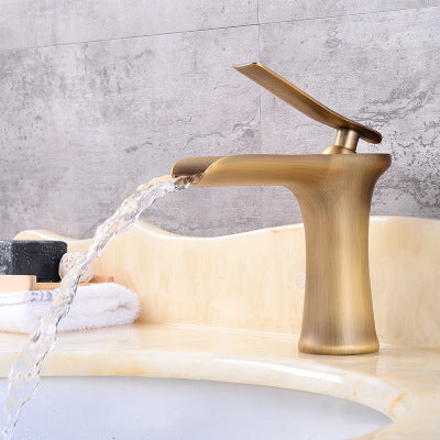 Waterfall Bathroom Sink Faucet