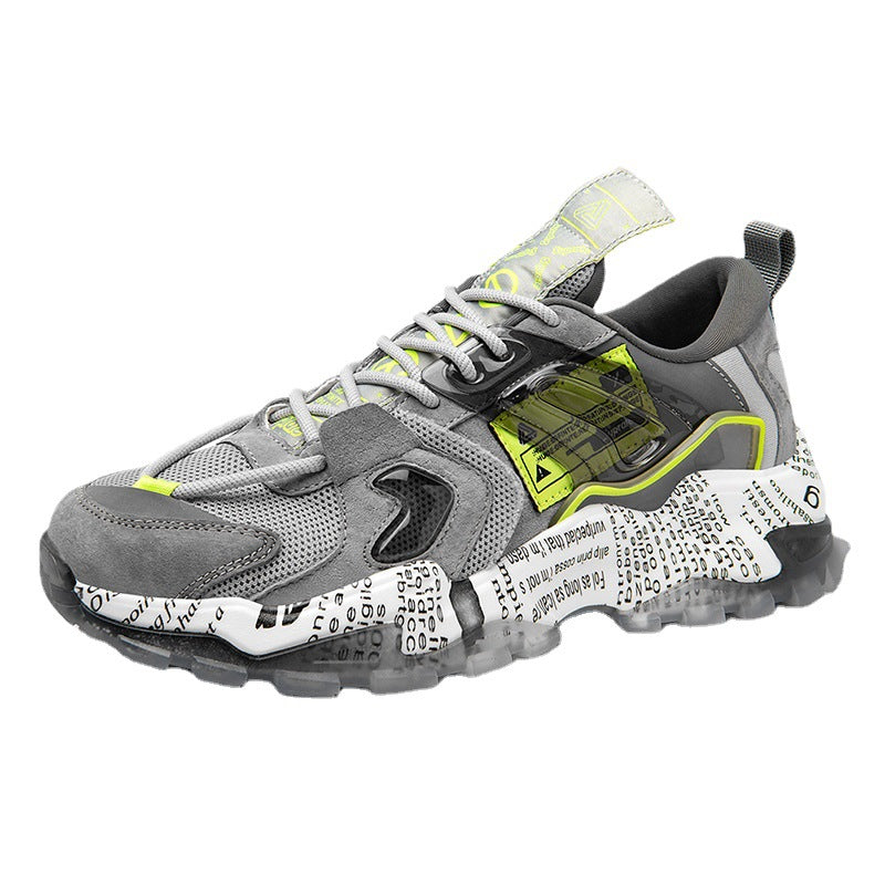 Zapatos de hombre primavera moda zapatos de hombre rojos en la red nuevos zapatos deportivos transpirables de ocio para hombre zapatos de papá gruesos de caña baja zapatos de hombre