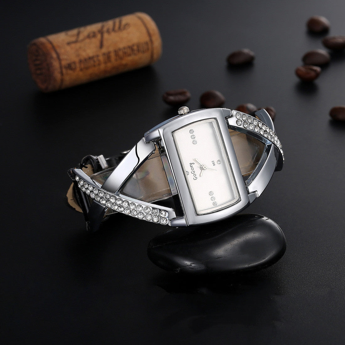Montre Personnalisée Bracelets en Cuir Montre-Bracelet Homme Chic Style Roman