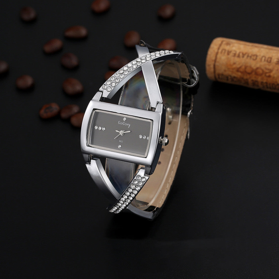 Montre Personnalisée Bracelets en Cuir Montre-Bracelet Homme Chic Style Roman