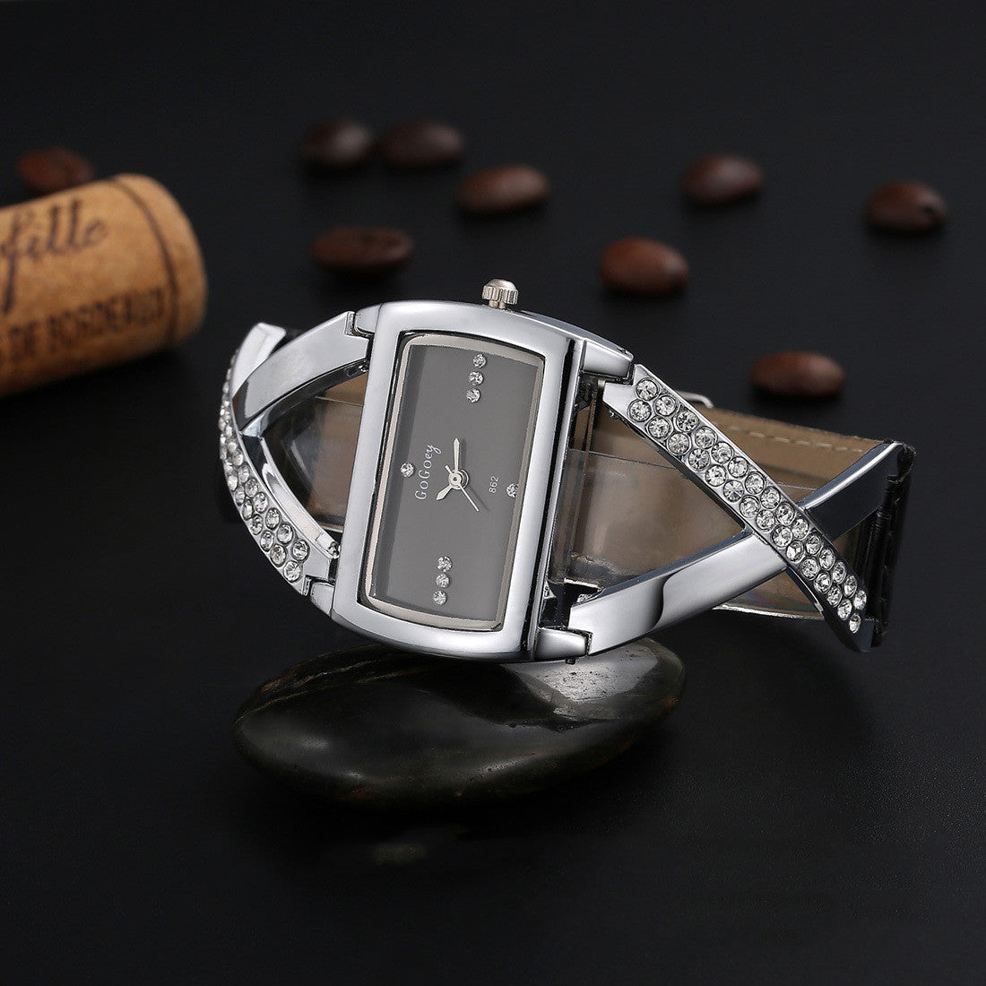 Montre Personnalisée Bracelets en Cuir Montre-Bracelet Homme Chic Style Roman