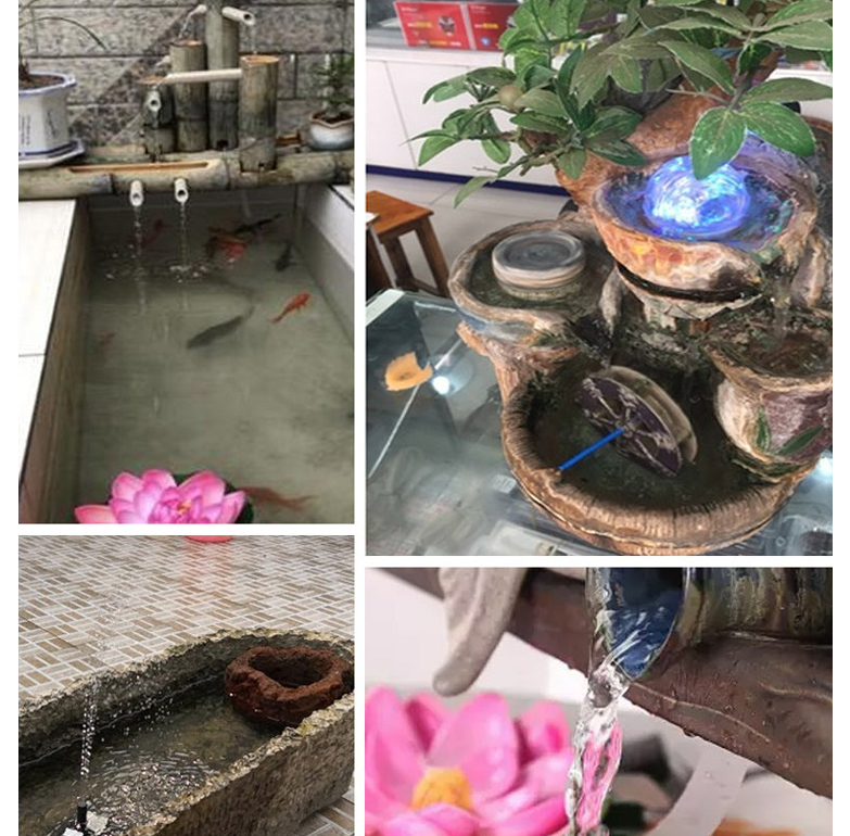 Fontaine d'eau solaire pour piscine de jardin, pulvérisateur d'eau avec pompe et 3 têtes de pulvérisation