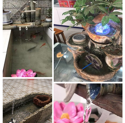 Fontaine d'eau solaire pour piscine de jardin, pulvérisateur d'eau avec pompe et 3 têtes de pulvérisation