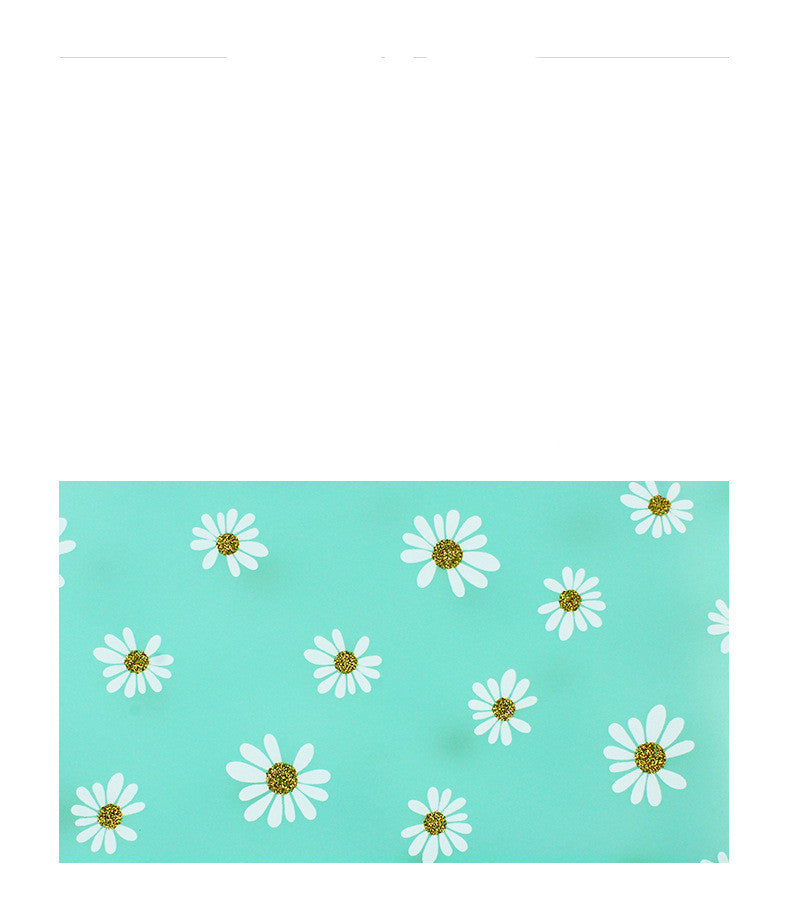 Bolsa de almacenamiento transparente de cosméticos Daisy para niña Tpv Estuche para lápices de estudiante