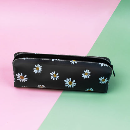 Bolsa de almacenamiento transparente de cosméticos Daisy para niña Tpv Estuche para lápices de estudiante