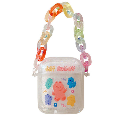 Compatible with Apple, Quicksand Bracelet For Airpods Earphone Case