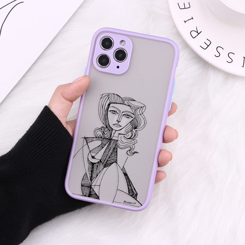 Printed TPU iPhone Case – 18 Pattern Options | Full-Coverage Skin-Feel Cover | iPhone 7–12