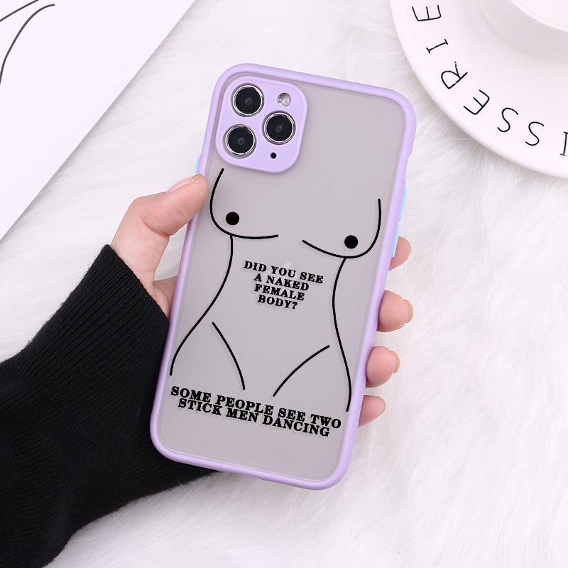 Printed TPU iPhone Case – 18 Pattern Options | Full-Coverage Skin-Feel Cover | iPhone 7–12