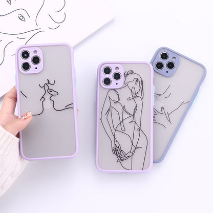 Printed TPU iPhone Case – 18 Pattern Options | Full-Coverage Skin-Feel Cover | iPhone 7–12