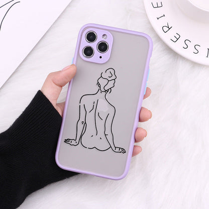 Printed TPU iPhone Case – 18 Pattern Options | Full-Coverage Skin-Feel Cover | iPhone 7–12