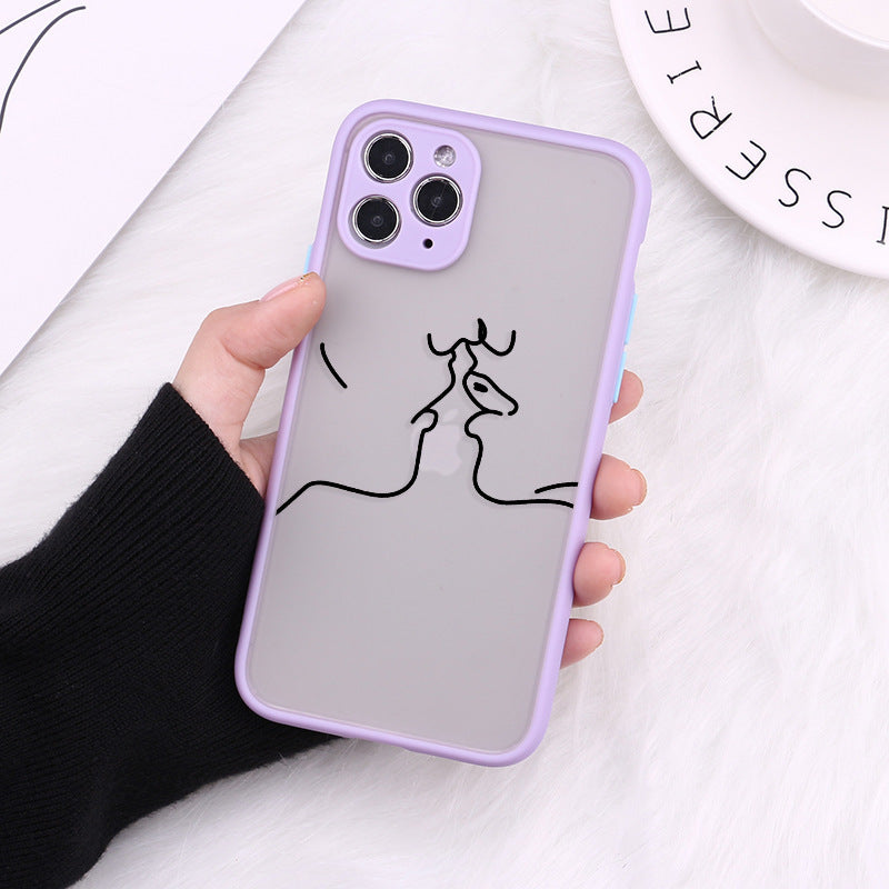 Printed TPU iPhone Case – 18 Pattern Options | Full-Coverage Skin-Feel Cover | iPhone 7–12