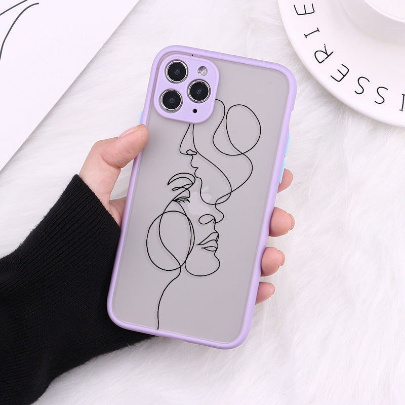 Printed TPU iPhone Case – 18 Pattern Options | Full-Coverage Skin-Feel Cover | iPhone 7–12