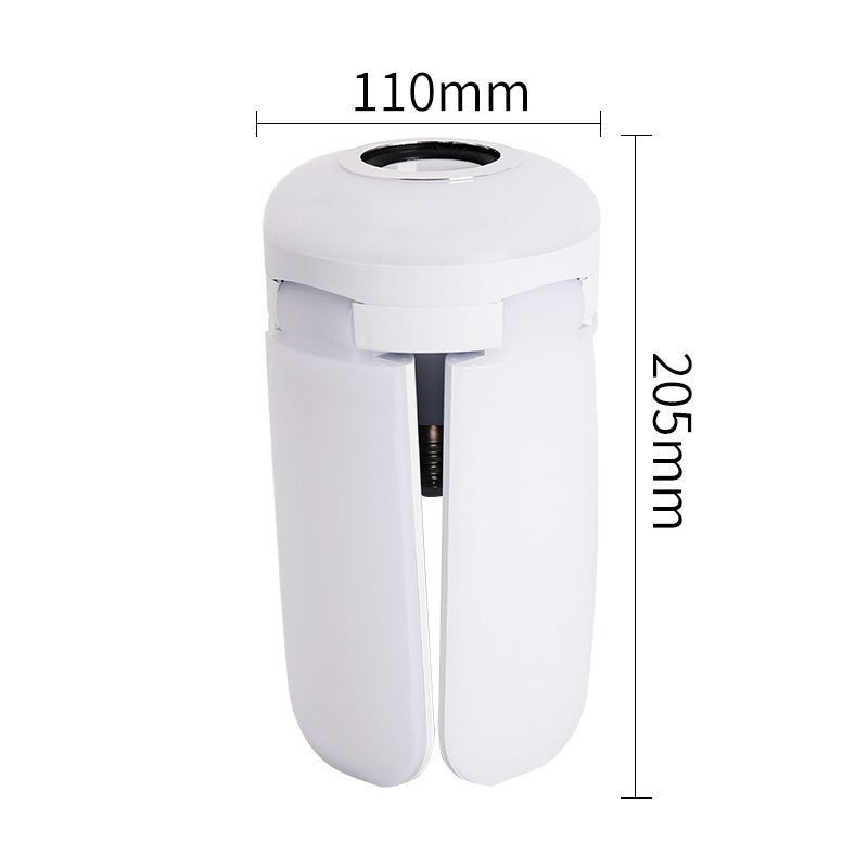 Lampe LED Bluetooth musicale en forme de trèfle à quatre feuilles, intelligente et colorée, ampoule pliable, luminaire de plafond déformable avec télécommande