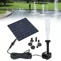 Fontaine d'eau solaire pour piscine de jardin, pulvérisateur d'eau avec pompe et 3 têtes de pulvérisation