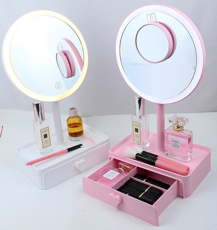 Miroir de maquillage LED pour coiffeuse