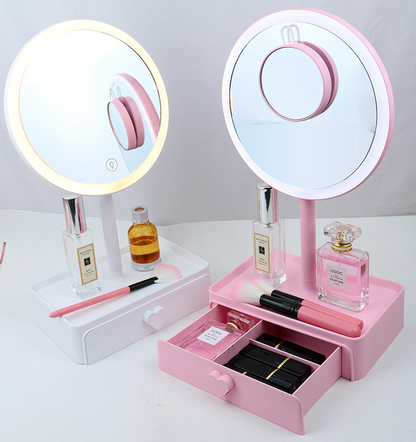 Miroir de maquillage LED pour coiffeuse