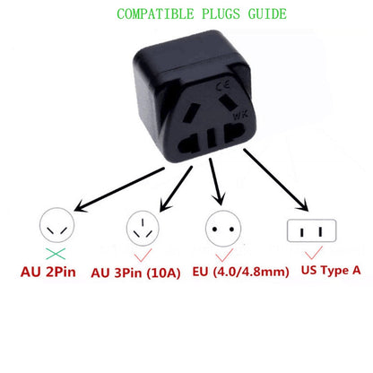 Adaptateur de conversion de prise de courant carrée à trois broches