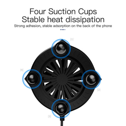 Mobile Game Cooling Artifact Suction Cup Fan