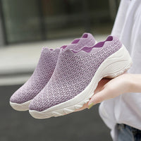 Chaussures d'été en tissu de Pékin pour femmes, en maille respirante, chaussures de mère