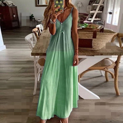 Tie-dye plus size sling jumpsuit