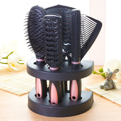 Juego de peines para cortar el pelo de mujer y hombre, espejo de maquillaje con secador de pelo, juego de peines especiales para peinar y dar volumen para mujeres