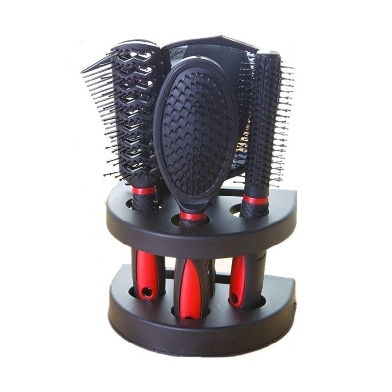Juego de peines para cortar el pelo de mujer y hombre, espejo de maquillaje con secador de pelo, juego de peines especiales para peinar y dar volumen para mujeres