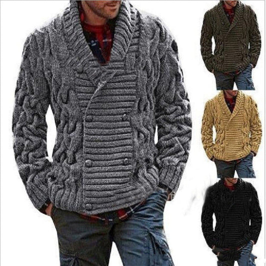 Cardigan Homme Grande Taille, Pull en Maille Épais