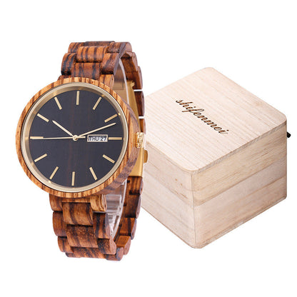 Boîte Cadeau Montre Homme Shifenmei Carrée en Lin Douyin Nouveau