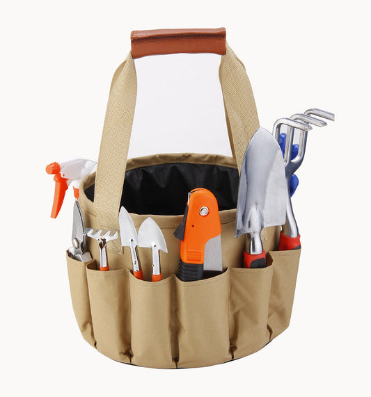 Mini outils de bonsaï Kit d'outils de jardinage à main avec sac fourre-tout, râteau à ongles coudé, bêche, pulvérisateur pour jardiniers