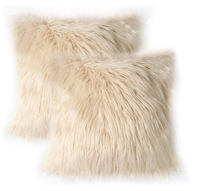 Housse de coussin en peluche imitation laine, style simple, tendance, dégradé, vente en gros.