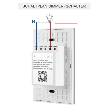 Manufacturers Supply Smart Dimmer Switch 120 Type Wifi Touch Switch Alexa Stepless Dimming Remote Control