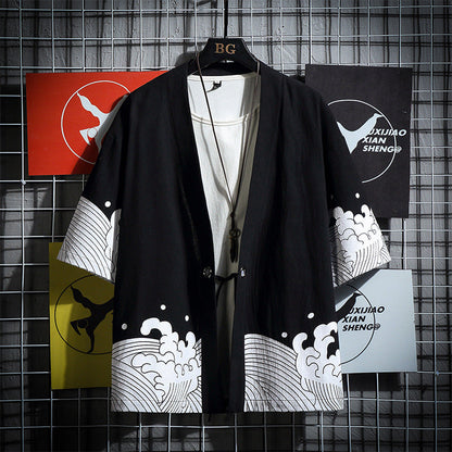 Productos CÁRDIGAN DE VERANO PARA HOMBRE Casual Suelto Algodón Tallas Grandes AUTHENIC para Hombre