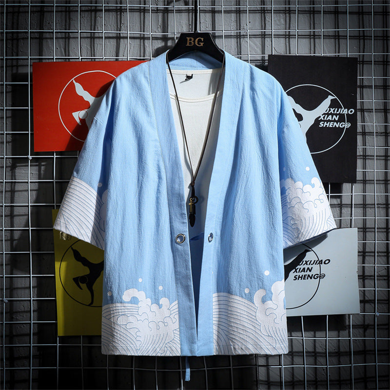 Productos CÁRDIGAN DE VERANO PARA HOMBRE Casual Suelto Algodón Tallas Grandes AUTHENIC para Hombre