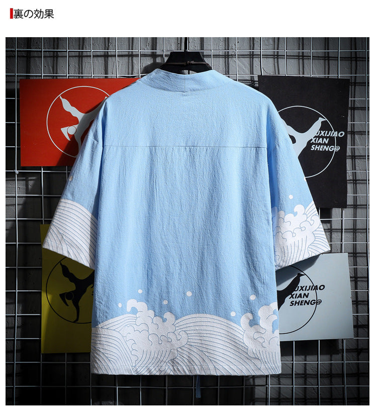 Productos CÁRDIGAN DE VERANO PARA HOMBRE Casual Suelto Algodón Tallas Grandes AUTHENIC para Hombre