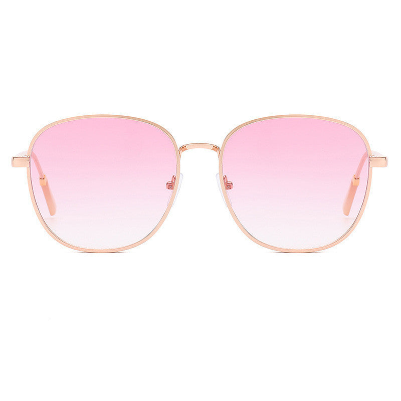 Lunettes de soleil personnalisées Mode Métal Épaisses Gravées