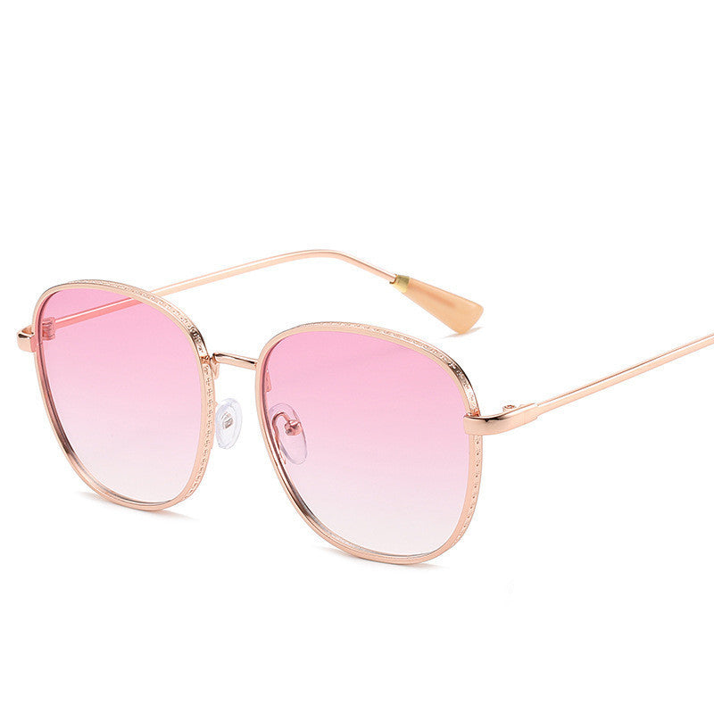 Lunettes de soleil personnalisées Mode Métal Épaisses Gravées