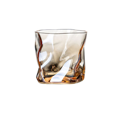 Verre à vin irrégulier de style européen créatif, idéal pour le bar, la bière, le whisky, les jus et les fêtes à la maison.