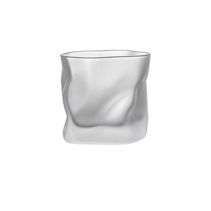Verre à vin irrégulier de style européen créatif, idéal pour le bar, la bière, le whisky, les jus et les fêtes à la maison.